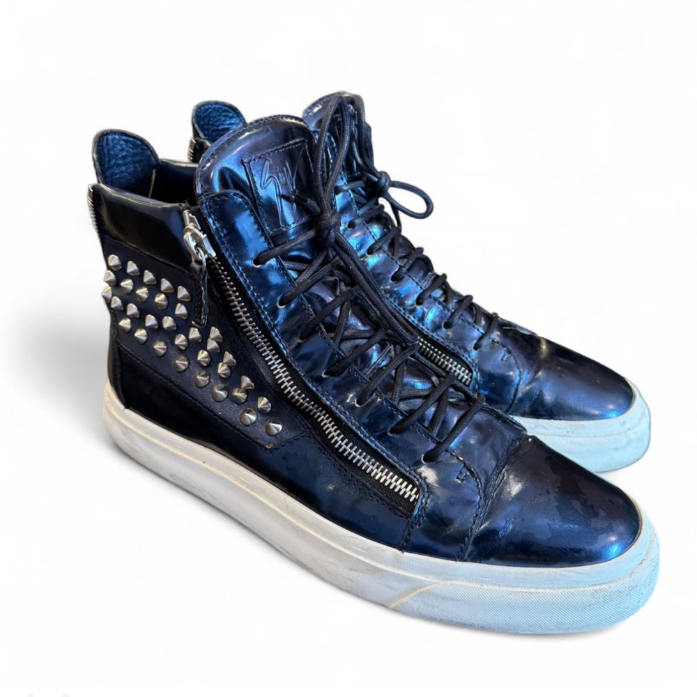 Giuseppe Zanotti Blue High-Top Boots